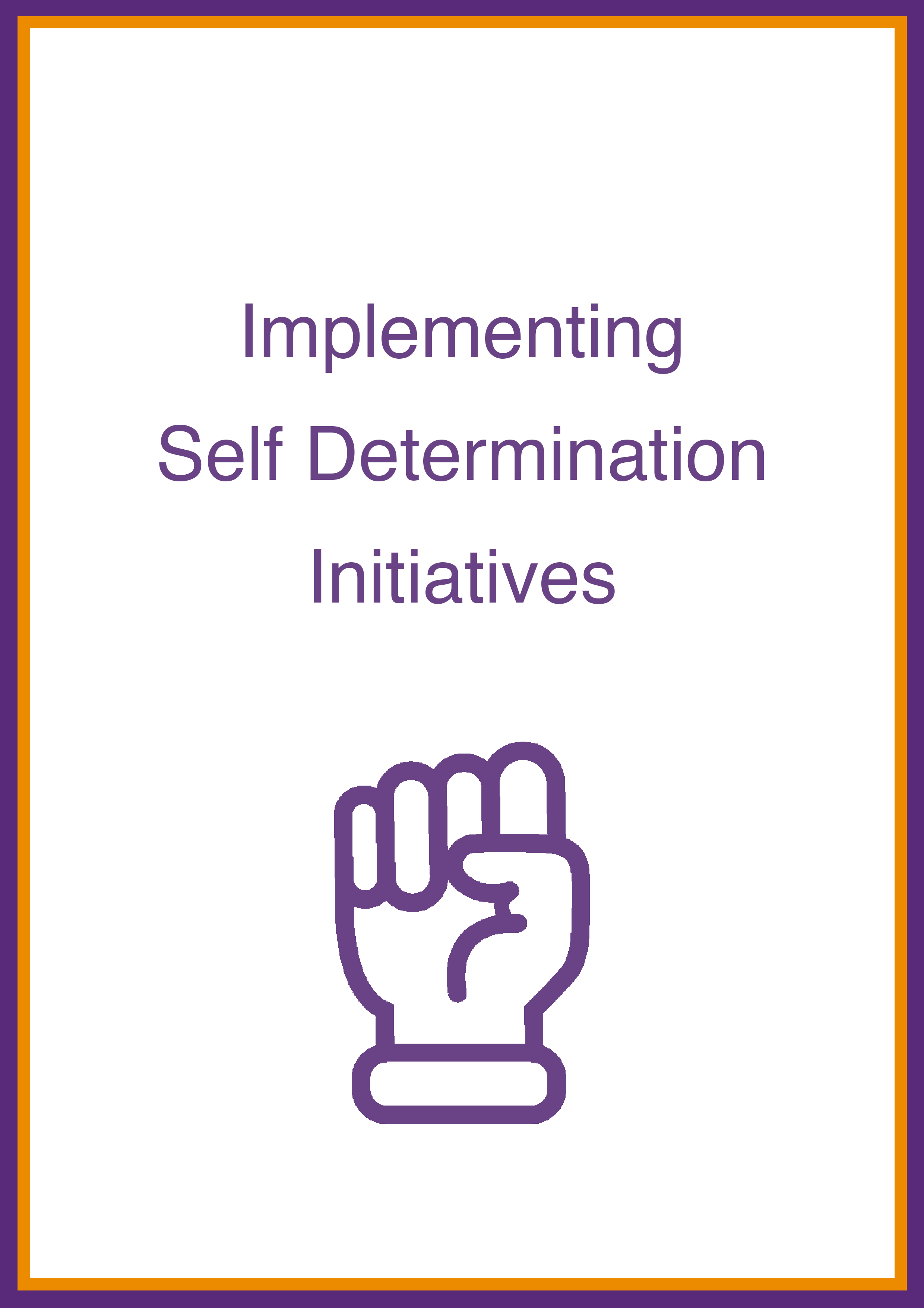 Cover art for: Implementing Self Determination Initiatives