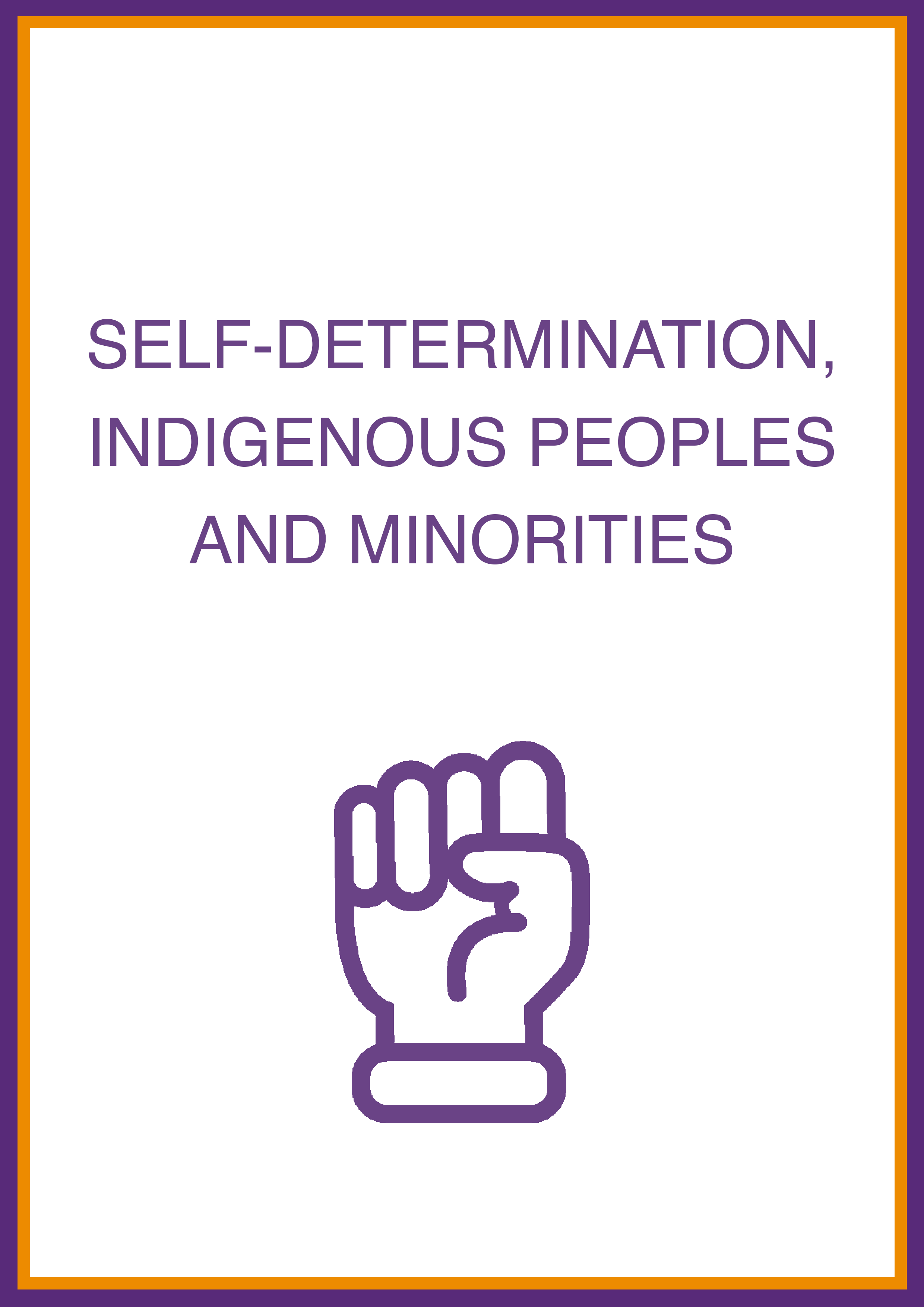 Cover art for: Self Determination, Indigenous Peoples and Minorities