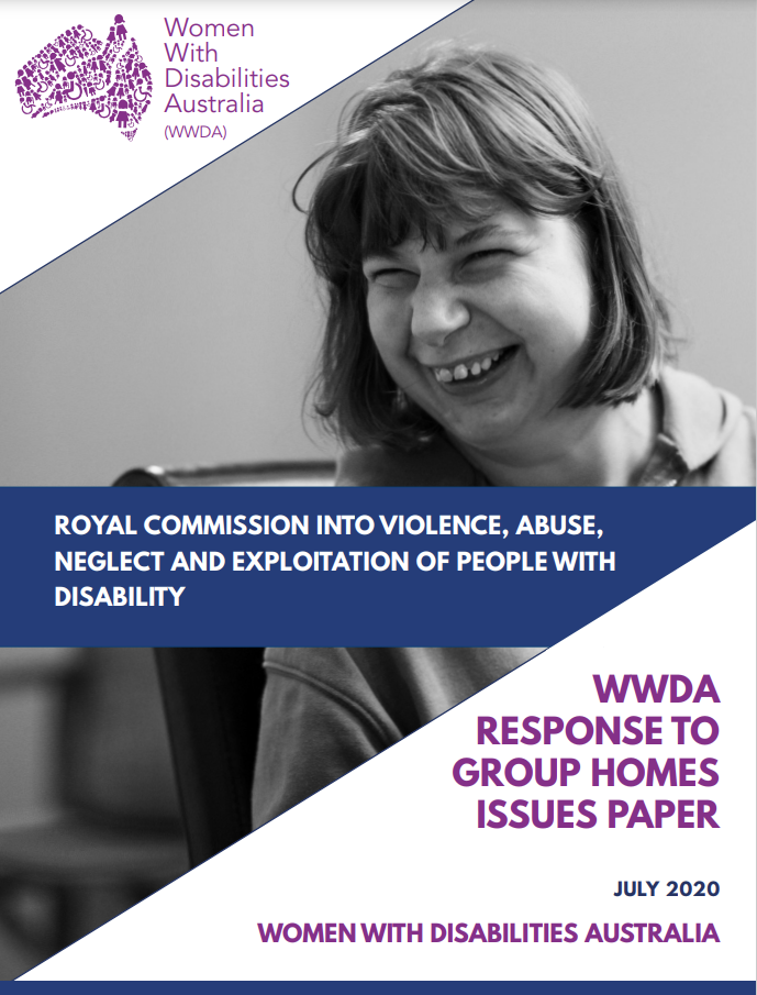 Cover art for: WWDA Response To Group Homes Issues Paper