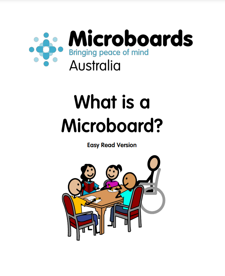 Cover art for: What is a Microboard? Easy Read
