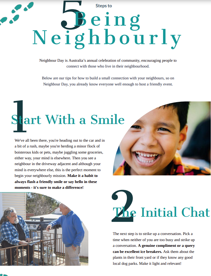 Cover art for: 5 Steps to Being Neighbourly