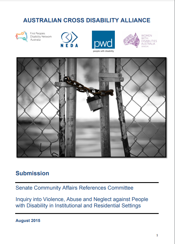 Cover art for: Inquiry into Violence, Abuse and Neglect against People with Disability in Institutional and Residential Settings